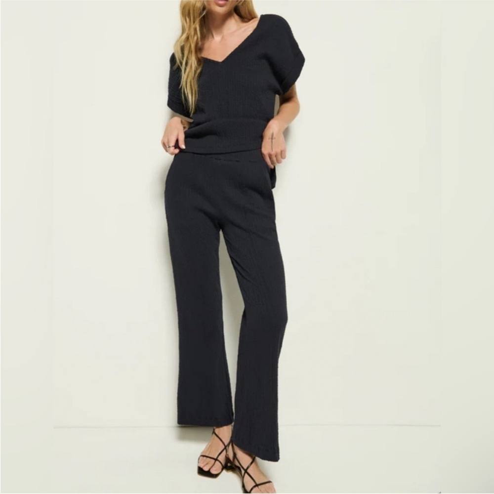 Anthropologie Nation LTD Ribbed Pants Wide Leg Sweatpants Size L